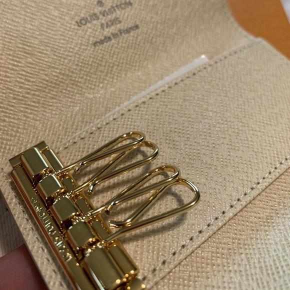 Authentic Louis Vuitton 4 Key Holder (Damier Azur) - Picture 2 of 2